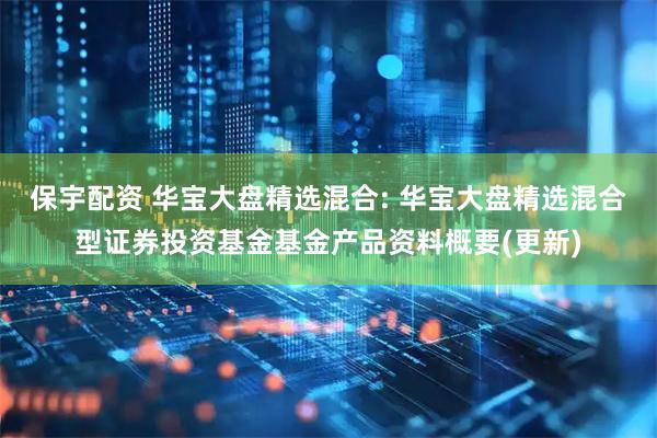 保宇配资 华宝大盘精选混合: 华宝大盘精选混合型证券投资基金基金产品资料概要(更新)