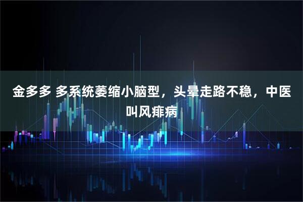 金多多 多系统萎缩小脑型，头晕走路不稳，中医叫风痱病